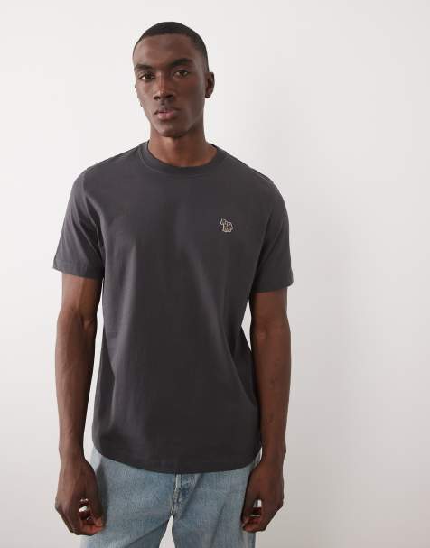 PS Paul Smith – Granatowy T-shirt o regularnym kroju z logo z zebrą - view 1