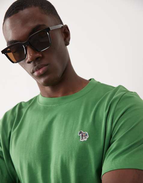 PS Paul Smith - Grøn regular fit-T-shirt med zebralogo - view 1