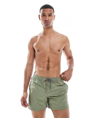 PS Paul Smith - Grønne badeshorts med zebralogo - view 1