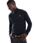 [PS Paul Smith] PS Paul Smith half zip jumper with icon logo in black Chest 38 BLACK