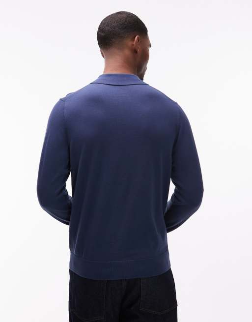 PS Paul Smith half zip sweater in blue, 3 of 5