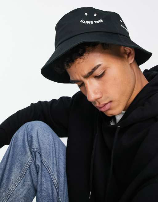 PS Paul Smith happy bucket hat in black | ASOS