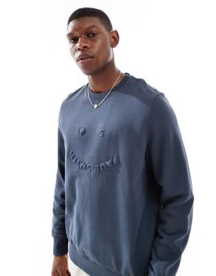 PS Paul Smith happy emblem sweatshirt in charcoal - view 1