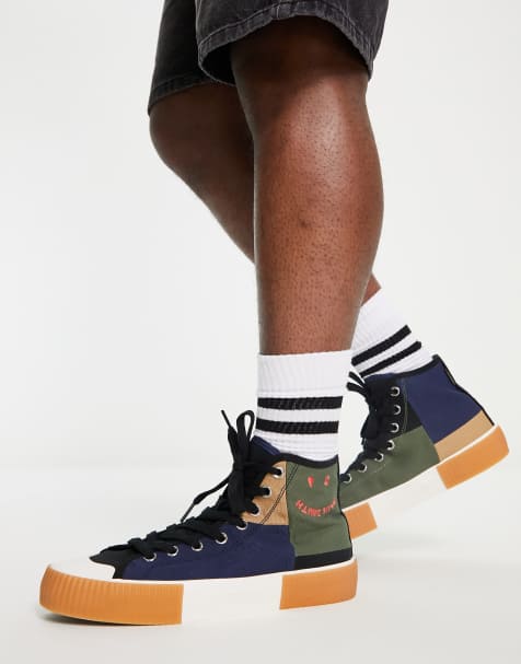 PS Paul Smith – Happy Kibby – Hohe, mehrfarbige Leinenschuhe - view 1