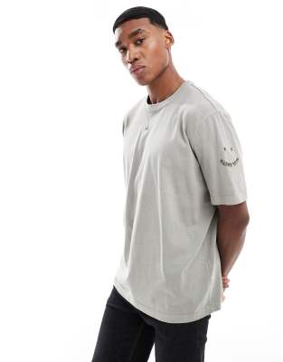 Ps By Paul Smith Happy Logo Print T-shirt In Green
