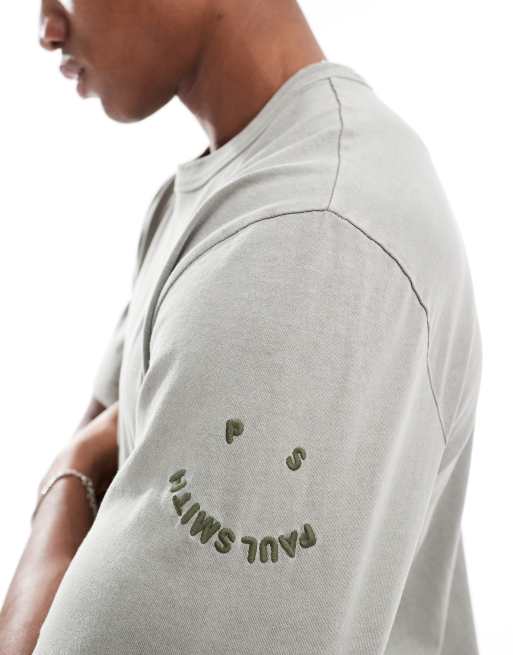 スマイリーデザイン♪【PAUL SMITH】PS ハッピー Tシャツ PS Paul Smith（ピーエスポールスミス）の「【洗える】ラージ PS