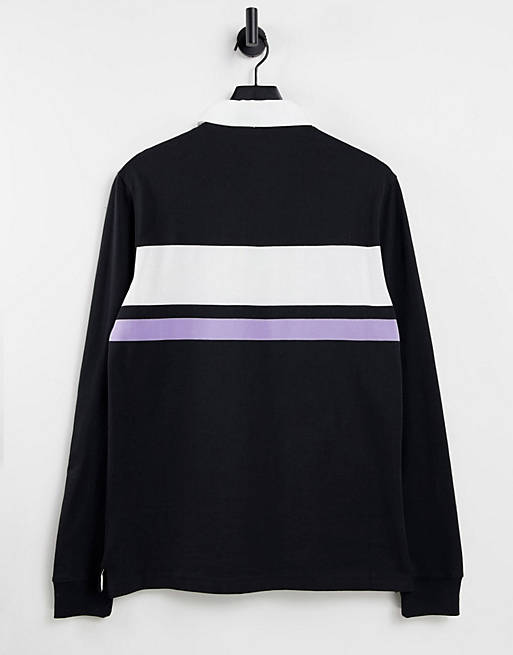 PS Paul Smith happy rugby top in black 