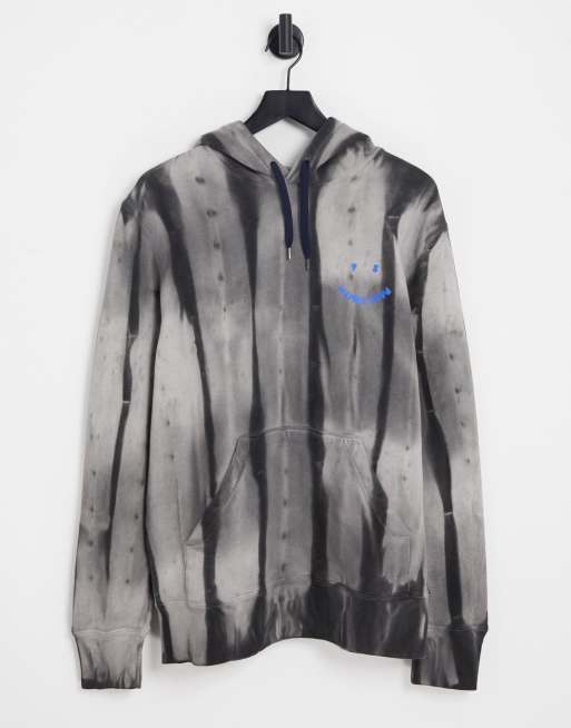 PS Paul Smith happy tie dye hoodie in grey