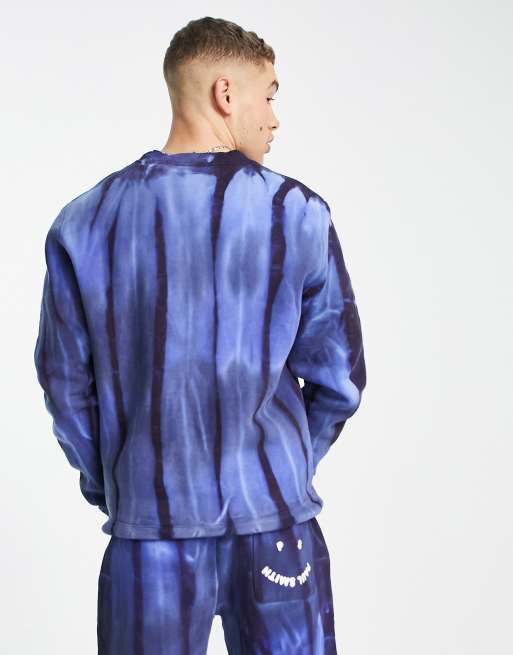 PS Paul Smith happy tie dye sweatshirt in blue | ASOS