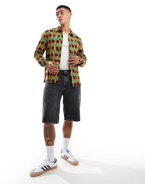 PS Paul Smith – Hemdjacke in Grün mit Batikoptik, Kombiteil - view 1