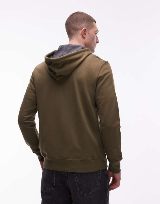 PS Paul Smith - Hoodie met ritssluiting en zebralogo in olijfgroen, 3 van 5