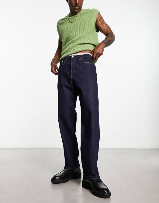 PS Paul Smith - Indigoblå jeans i afslappet pasform