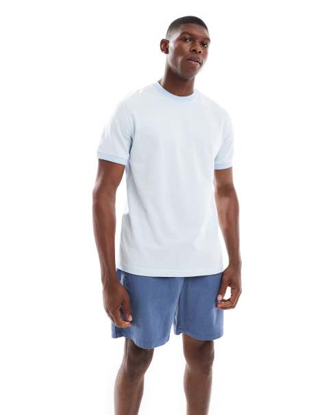 PS Paul Smith – Jasnoniebieski T-shirt o regularnym kroju - view 1