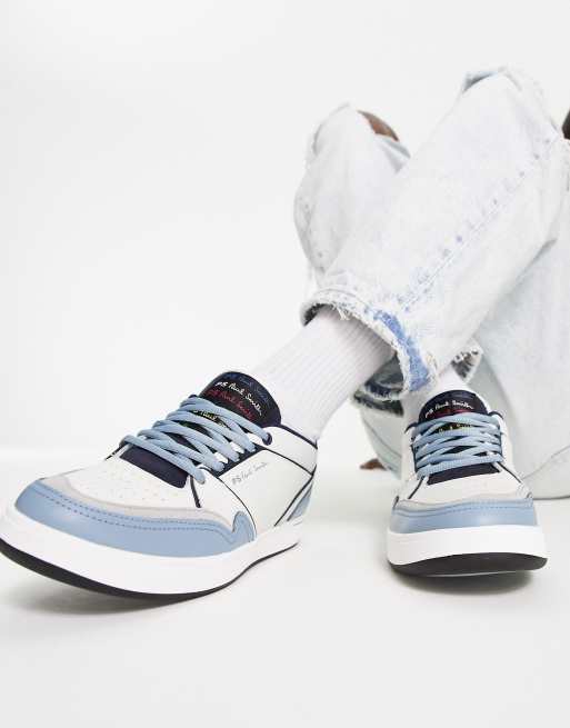 PS Paul Smith Jem trainers in white blue ASOS