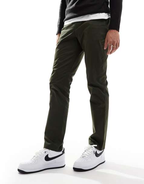 PS Paul Smith - Kakigrønne og tapered chinos med logomærke - view 1