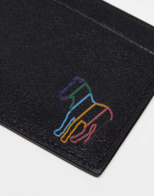 PS Paul Smith – Kreditkartenetui aus Leder in Schwarz mit Zebra-Umrisslogo, 2 von 4
