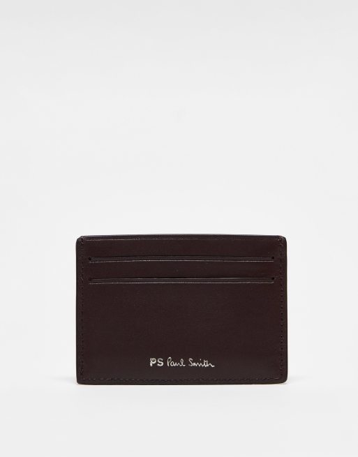 PS Paul Smith – Kreditkartenetui aus Leder in Schwarz mit Zebra-Umrisslogo, 3 von 4