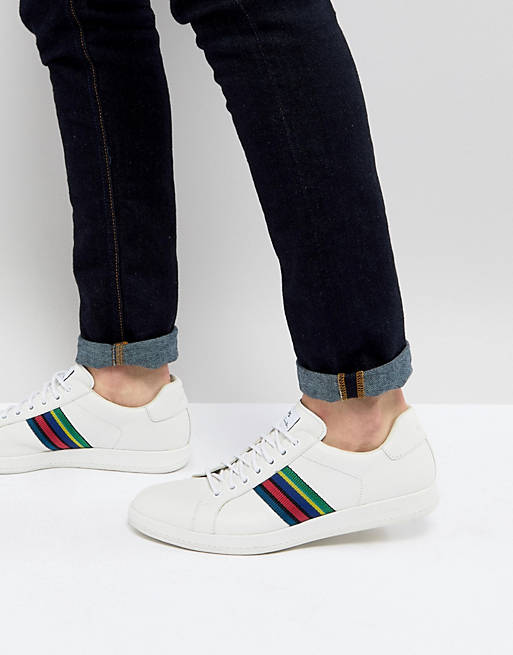 Sjah Centimeter bagage PS Paul Smith Lapin leather sneaker in white | ASOS