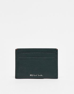 PS paul Smith leather card holder in dark green