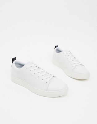 paul smith white leather trainers