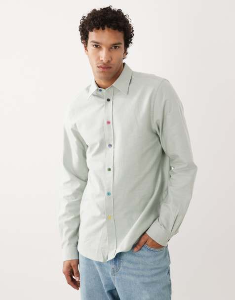 PS Paul Smith long sleeve tailored fit shirt in light blue
