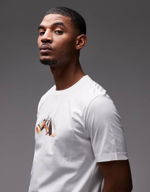 PS Paul Smith matchstick graphic t-shirt in white, 4 of 5