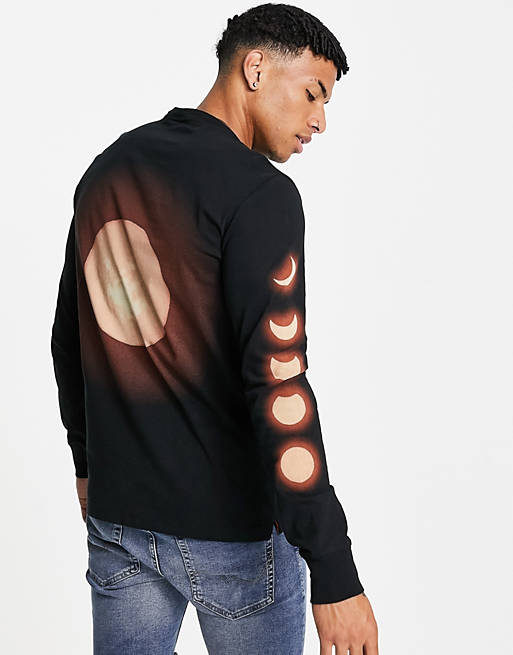 PS Paul Smith moon graphic long sleeve top