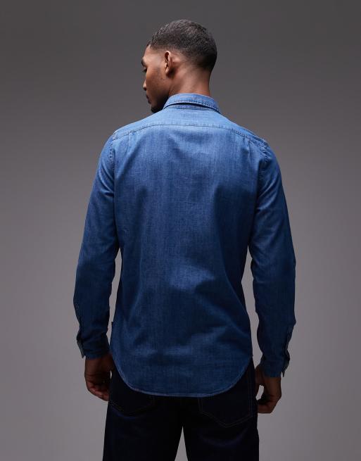 PS Paul Smith – Mörkblå jeansskjorta, 3 av 5