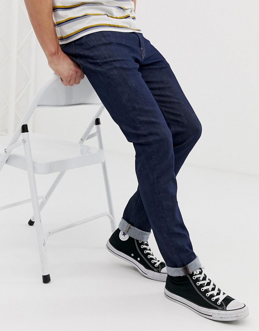 PS Paul Smith – Mörkblå superstretchiga slim jeans