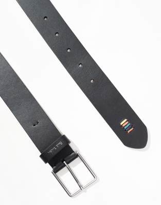 Ps By Paul Smith Multi Stitch Belt In Black