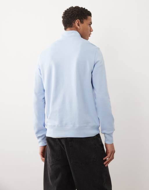 PS Paul Smith – Niebieska bluza z zamkiem pod szyją i logo z zebrą, 5 z 5