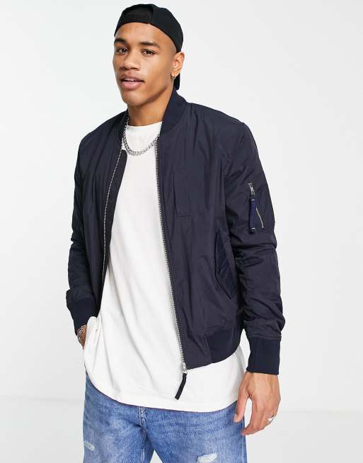 PS Paul Smith nylon bomber jacket in navy