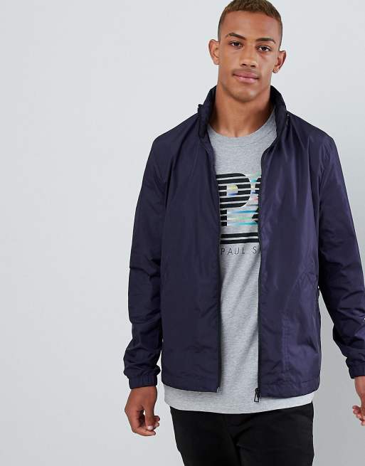 PS Paul Smith nylon zip through jacket in navy | ASOS