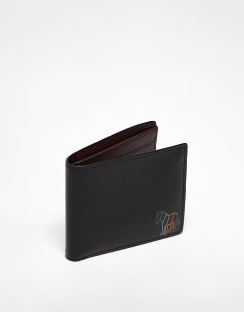 Mens designer wallet discount with coin pouch