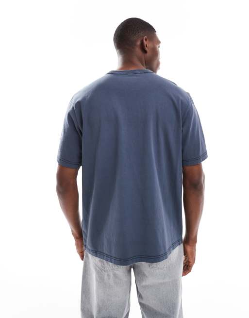 PS Paul Smith – Oversize-T-Shirt in Anthrazit mit Smiley-Logo, 3 von 4