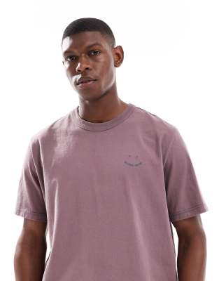 PS Paul Smith oversized happy logo t-shirt in purple - view 1