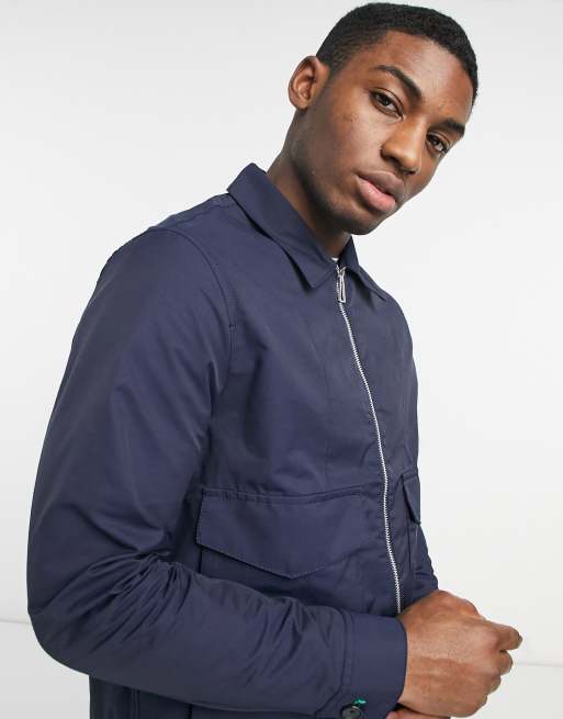 PS Paul Smith oversized pocket zip through jacket in navy