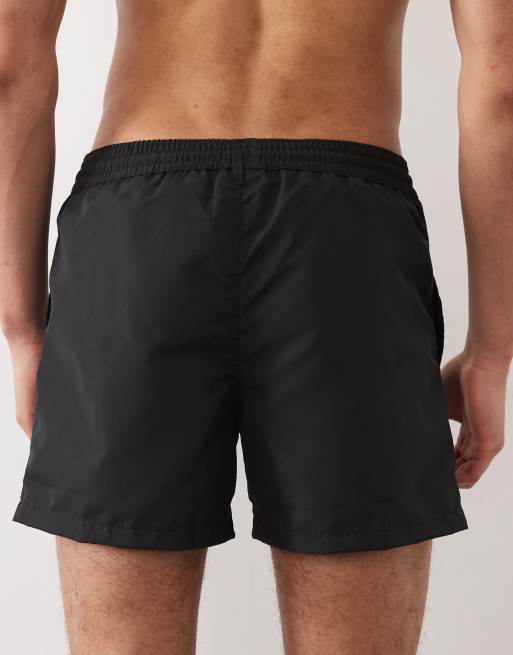 PS Paul Smith - Pantaloncini da bagno neri con logo zebra, 4 di 5