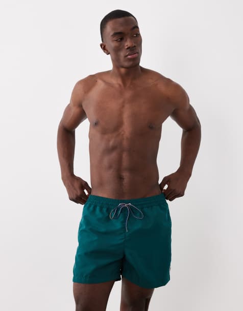 PS Paul Smith - Pantaloncini da bagno verdi con logo a zebra - view 1