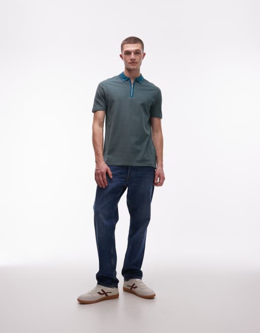 PS Paul Smith - Polo en jacquard à manches courtes - Bleu, 2 de 5
