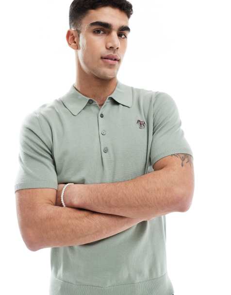 PS Paul Smith - Polo en maille à logo - Vert clair - view 1