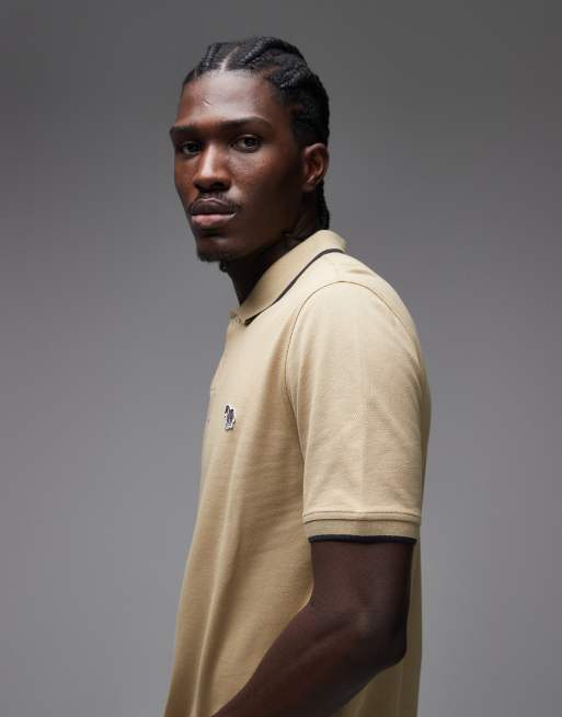 PS Paul Smith – Polo-T-Shirt in Creme mit Zebra-Logo, 4 von 5