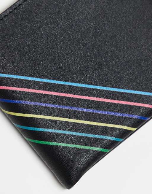 PS Paul Smith - Portefeuille rayé à deux volets - Noir, 2 de 4
