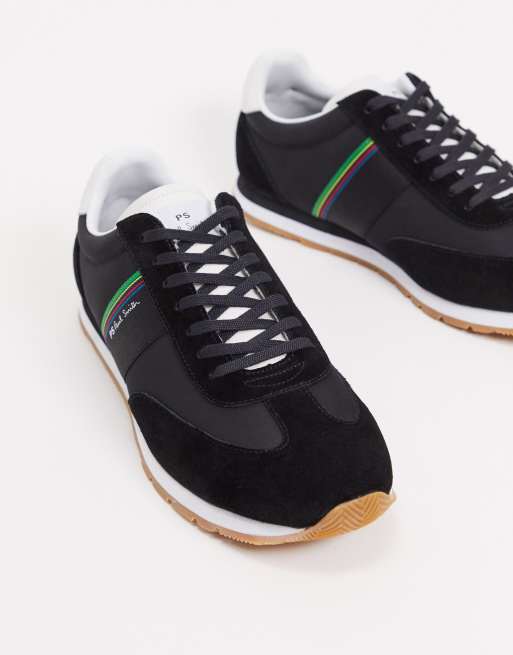 PS Paul Smith – Prince – Svarta lädersneakers
