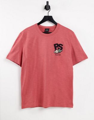 PS Paul Smith ps heavy cotton t-shirt in pink