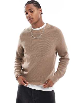Pull en maille ras de cou  logo - Fauve - Ps Paul Smith - Modalova