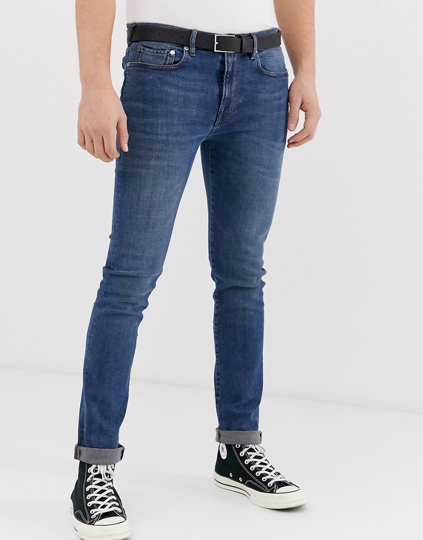 PS Paul Smith - Reflex - Jeans stretch skinny lavaggio medio-Blu