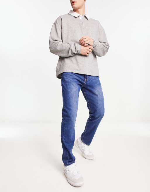 PS Paul Smith Reflex straight tapered jeans in mid blue