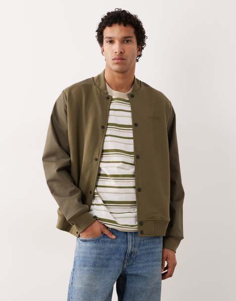 PS Paul Smith regular fit bomber jacket in khaki - view 1