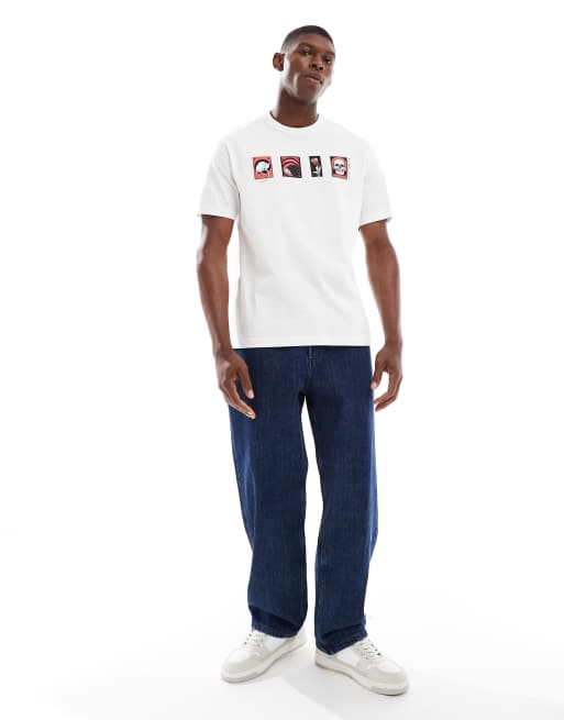 PS Paul Smith regular fit hedgehog logo t-shirt in white, 2 of 4